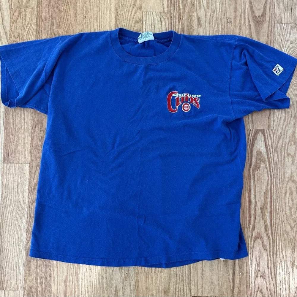 The Game Men’s Vintage Chicago Cubs T-Shirt Embroidered Logo Sz XL MLB